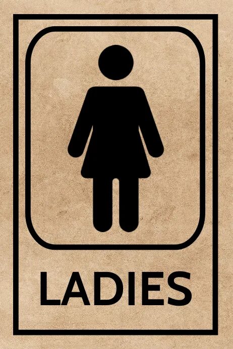 Туалет лого. Toilet sign. Ladies toilet logo. Девочка с табличкой. Ladies toilet.