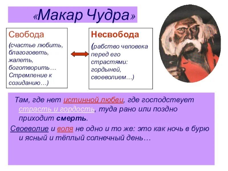 Размышление макара чудры о человеке