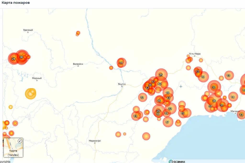 Где пожары карта. Карта пожаров в России 2021. Карта пожаров в Якутии. Площадь пожара в Якутии 2021 на карте России. Пожарные очаги на карте.