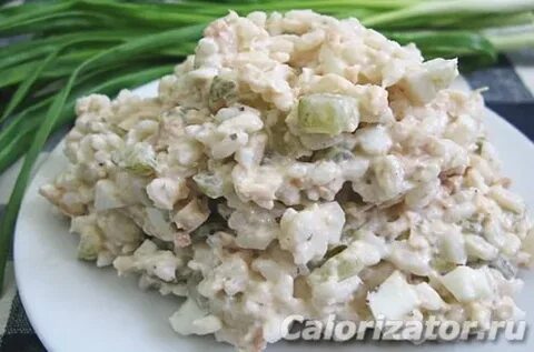 Салат рис маринованные огурцы