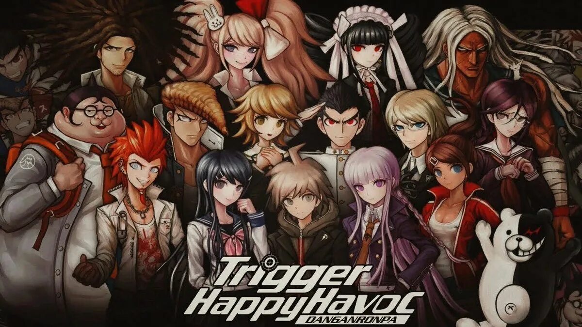 Danganronpa: Trigger Happy Havoc. Данганронпа триггер Хэппи Хавок. Ронпа 1 часть. Danganronpa 1 Trigger Happy Havoc. Данганронпа новелла