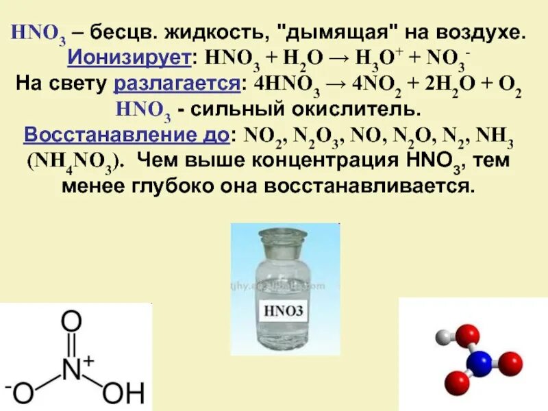 К какому классу соединений относится вещество hno3