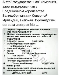 Где зарегистрирован в какой стране