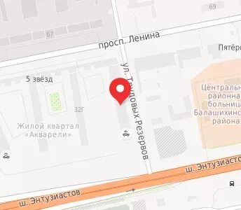 Проспект ленина на карте балашихи
