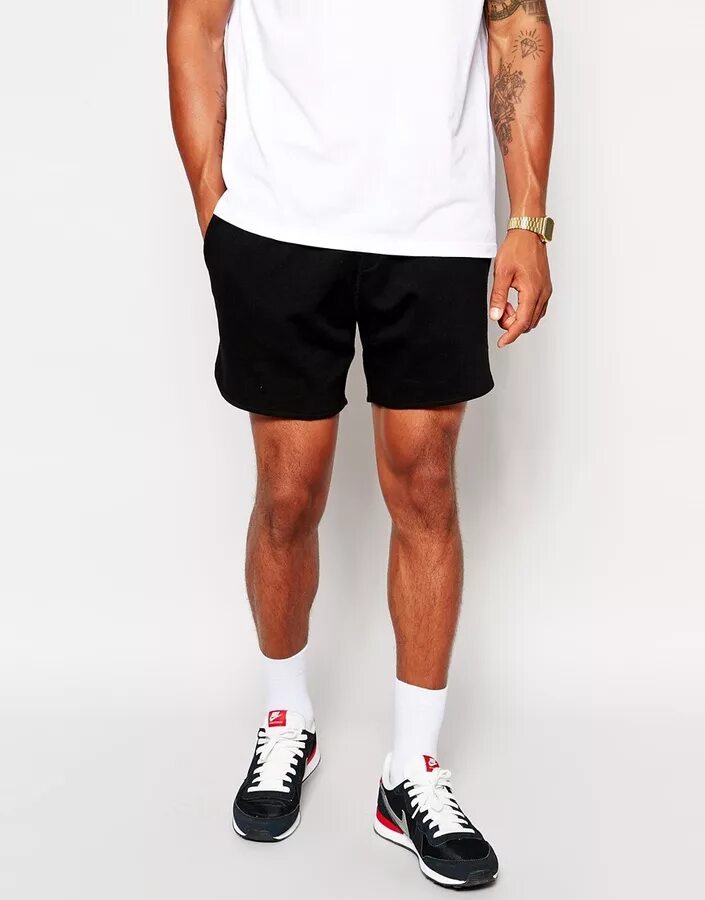 HIIT ASOS мужские шорты черные. Шорты Reebok Chino short. Шорты мужские Puma Run Split. House brand Jogger шорты.