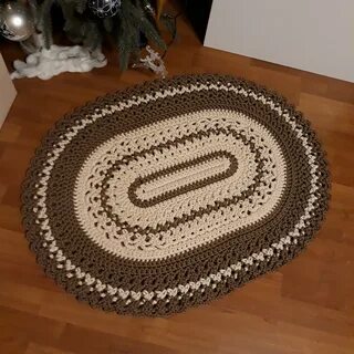 Вяжем коврик из шнура