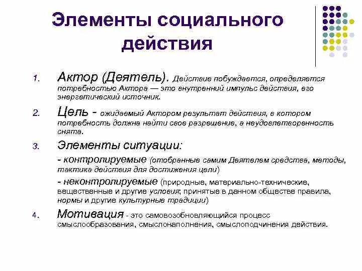 Важнейший элемент общественной. Структура социального действия. Элементы социального действия. «Структура социального действия» (1937);. Пример структуры социального действия.