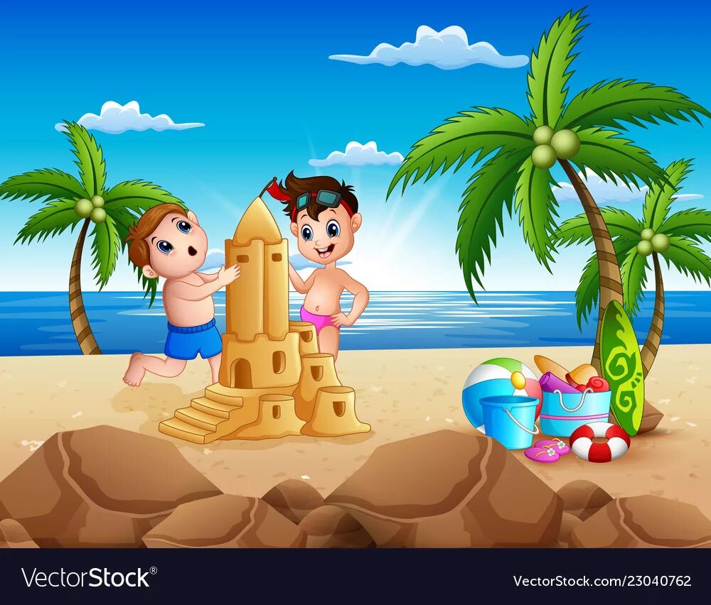 Замок из песка. Make a Sandcastle мультяшка. Картинка make a Sandcastle. Make Sandcastles мультяшный.