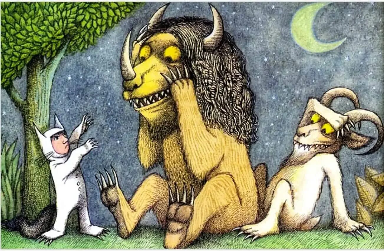 Сендак там где живут чудовища. Морис Сендак (Maurice Sendak. Мориса Сендака "там где живут чудовища". Там, где живут чудовища Морис Сендак книга. Там чудище