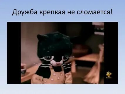 Лучший друг дружба крепкая не сломается