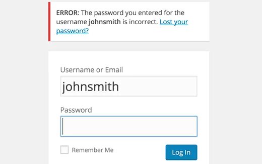 Incorrect password entered. Что такое юзернейм. Incorrect password. Username or password is Incorrect. Incorrect email or password..