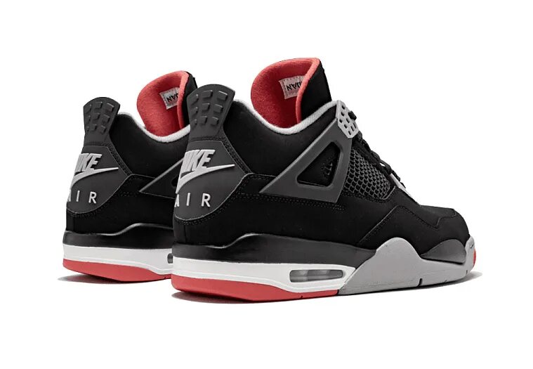 Купить кроссовки jordan 4. Nike Air Jordan 4 bred. Nike Air Jordan 4 Retro bred. Nike Air Jordan 4 Retro. Кроссовки Air Jordan 4 “bred 2019” Black/Cement.