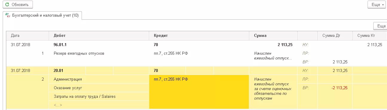 Отзыв из отпуска в 8.3. Начисление отпуска за счет резерва проводки. Начисление резерва 96 проводка. Списание резерва отпусков проводки. Резерв отпусков счет бухгалтерского учета.