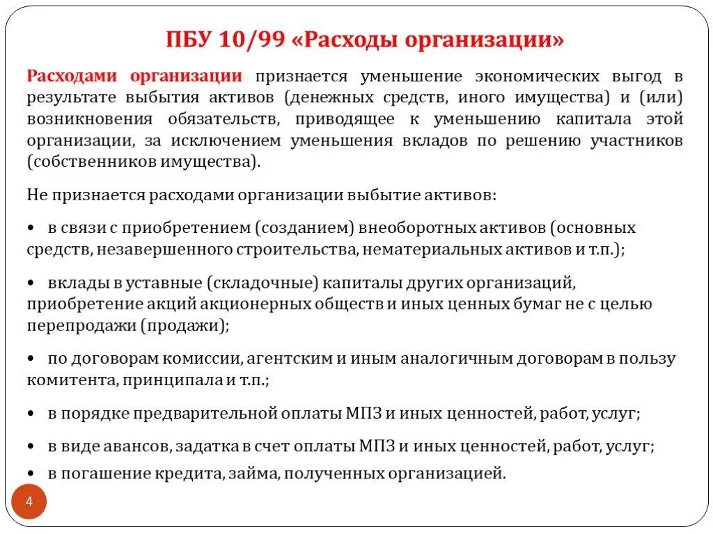 Документы по расходам организации