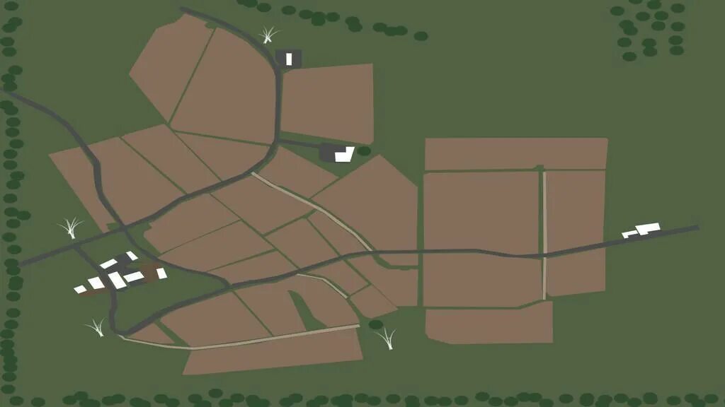 Карта маленькой деревни. ФС 19 карта маленькая деревня. Карта для ФС 19 С большим полем. ФС 19 большие поля. Карты с большими полями для ФС 17.