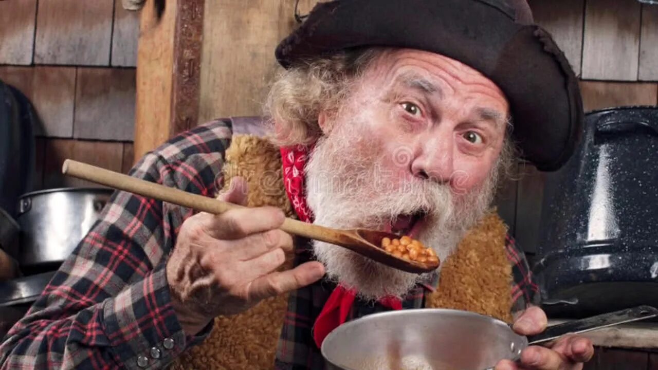 Еда ковбоев. Ковбой ест. ковбойская еда. ковбои фасоль. суровая еда.