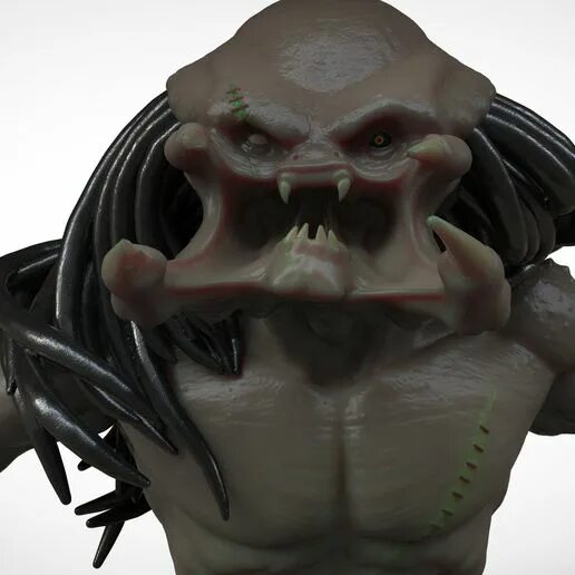 Predator 3d. Модель predator для 3ds max. хищник stl. хищник 3д модель. хищник 3d модель.
