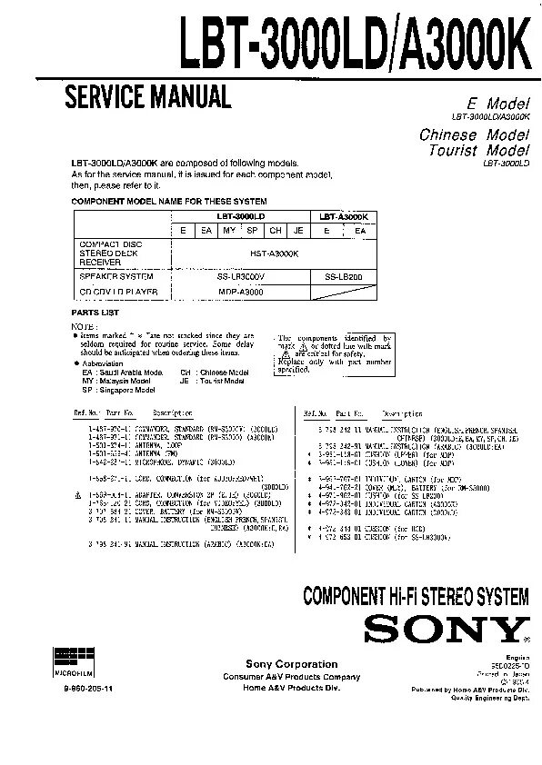 Sony FH-g90av. Sony LBT a3000k. Sony HCD-h901av. Sony MHC 901av.