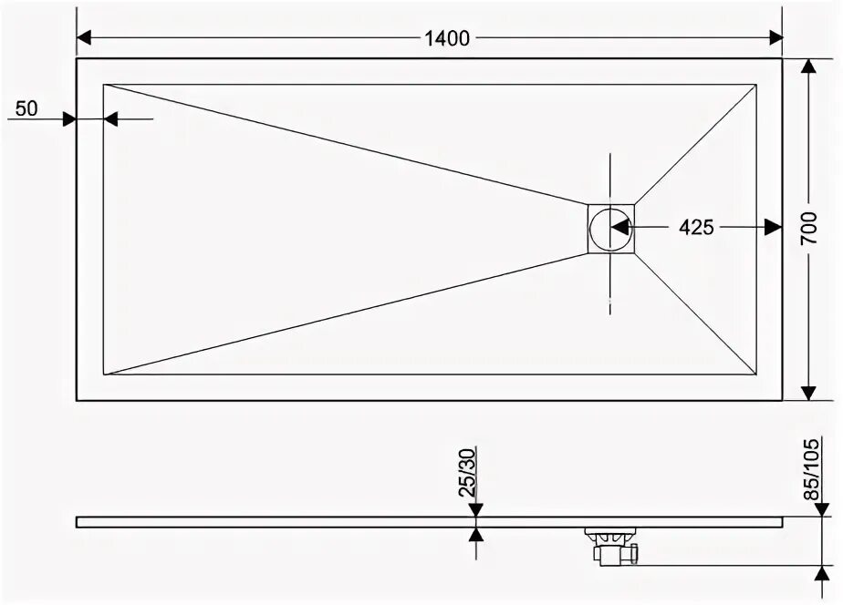 Душевой поддон rgw st