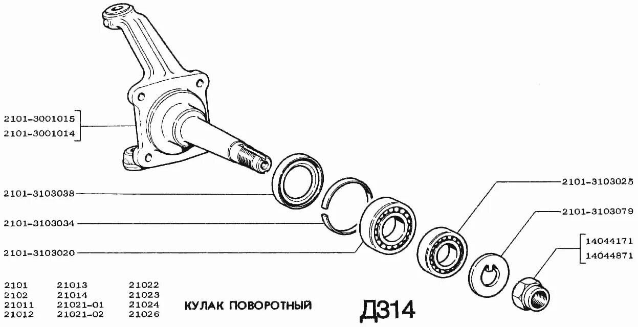 21 1 22 31 1 7. Кулак поворотный 2101 схема. Кулак поворотный ВАЗ 2101 схема. Поворотный кулак ВАЗ 2101 чертеж. Цапфа поворотного кулака ВАЗ 2106.