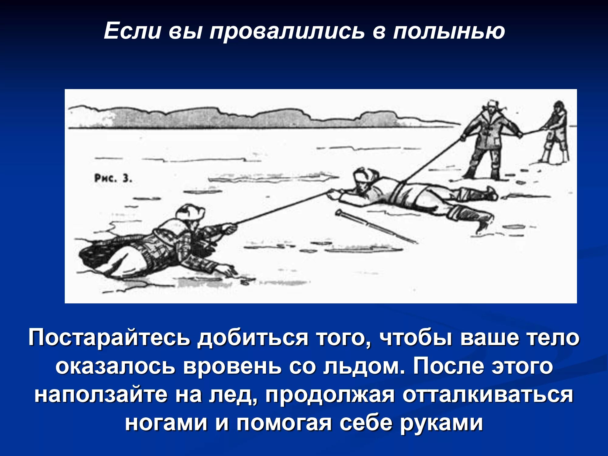 Попасть в полынью. Если вы провалились в полынью. если лед проломился, и вы оказались в полынье. если лед проломился.