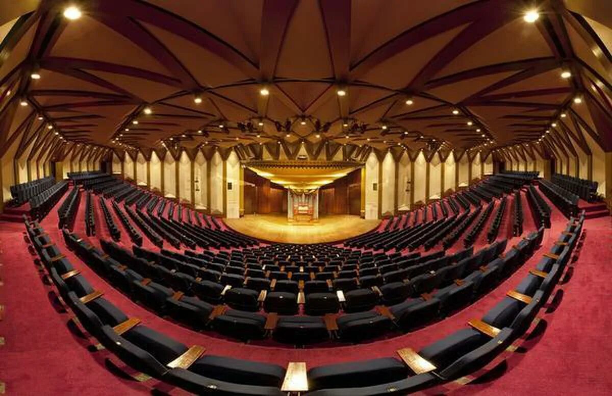 Tata Theatre. Оперный театр Мумбая. National Centre for the performing Arts Stage. Mumbai Theatre.