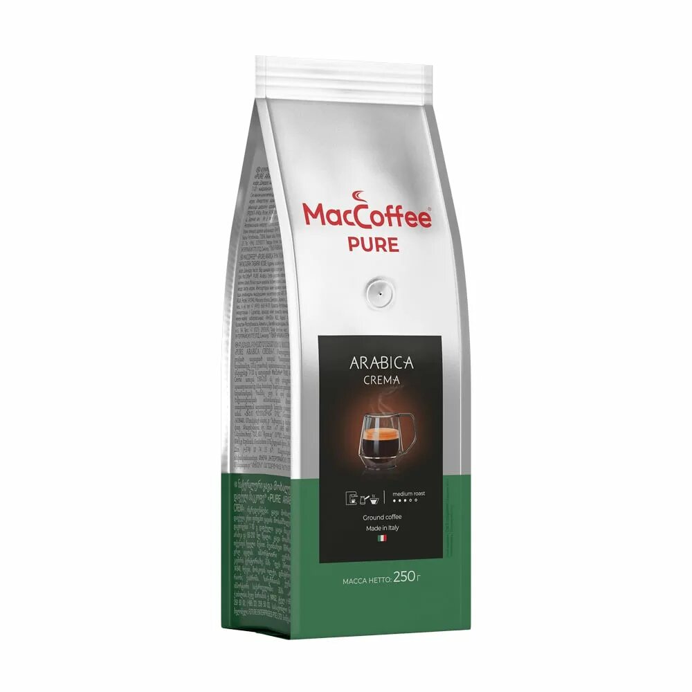 Кофе pure arabica. Молотый кофе MACCOFFEE Pure Arabica crema (Маккофе Арабика крема), Арабика, 250г.. Кофе в зернах Италия. Кофе натуральный MACCOFFEE Pure Espresso Forte зерновой, жареный 250 г. Кофе Маккофе эспрессо форте зерно 250г.