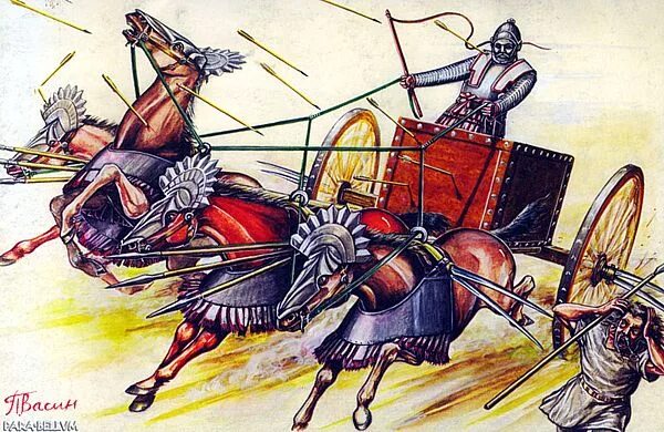И ударили вражеские колесницы по воинству ра. Серпоносная колесница Селевкидов. Персидская колесница Ахеменидов войско.