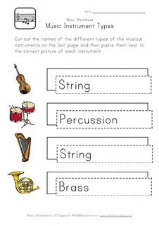 Instruments worksheet