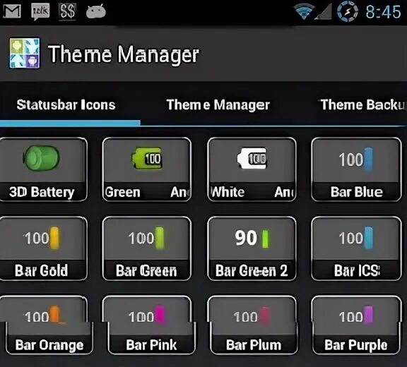 Themes manager. Theme manager.