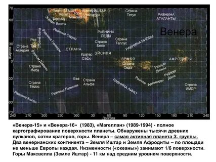 Карта венеры