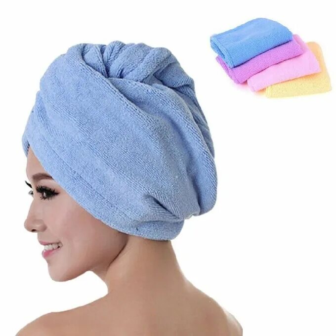 Шапка полотенце. Шапочка -полотенце /чалма/ микрофибра 6131. Полотенце тюрбан для волос. Полотенце на голове. Полотенце для сушки волос.