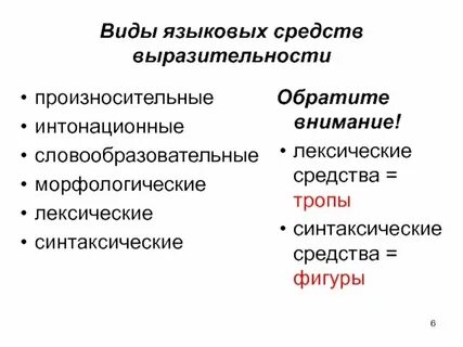 Рабочий лист лексические средства выразительности 6 класс