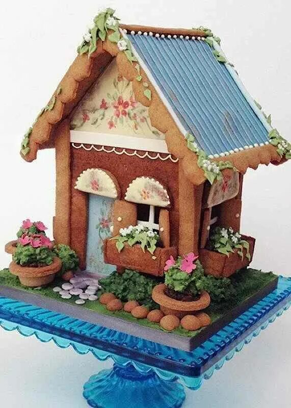 Gingerbread cottage. Gingerbread cottage. Flee the facility gingerbread house. Пряничный терем. Вышивка country cottage needleworks.
