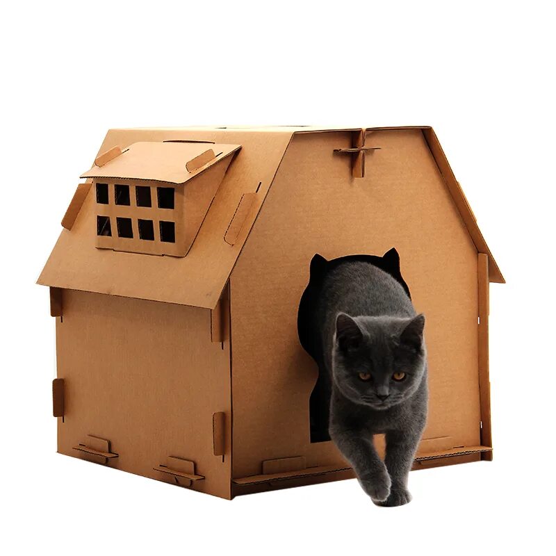 Домики для кошек из картонных коробок. Картонный домик для кошки. Домик для кошки из картона. Картонные домики для котят. Коробка дом для кошки.