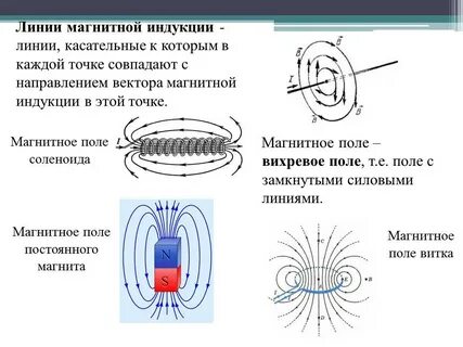 Линии магнитной индукции земли