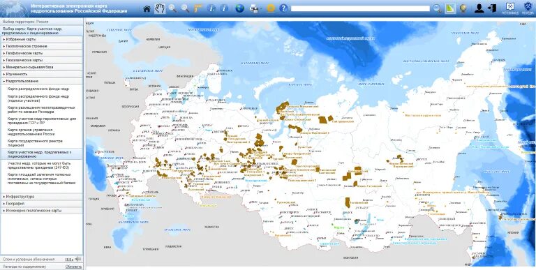 Электронная карта недропользования. Лицензионные участки недропользования карта. Обновление карты недр России. Карта недр земли. Единая карта недропользования