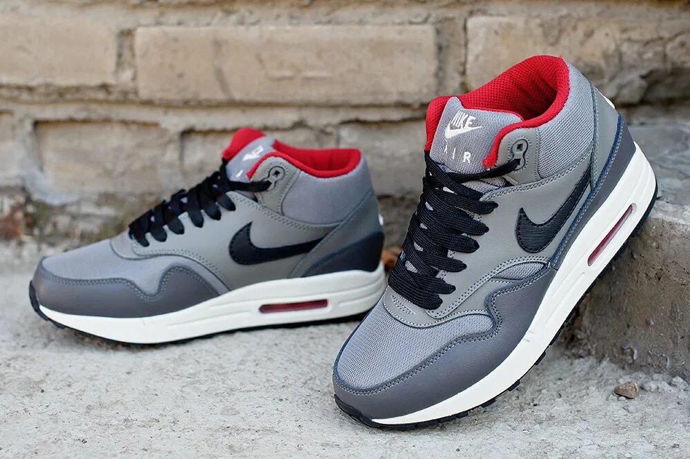 Nike Air Max 1. Кроссовки Nike Air Max 1 мужские. Nike Air Max 1 Grey. Nike Air Max 1 Mid fb.