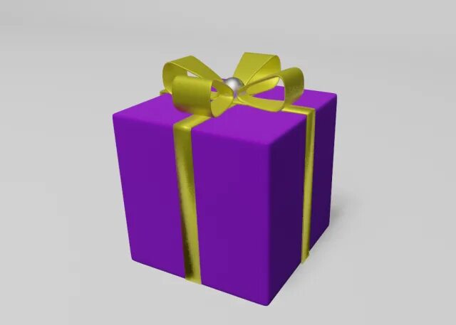 Gift 3d model. Gift 3d model