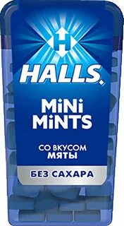 Halls mini mints без сахара