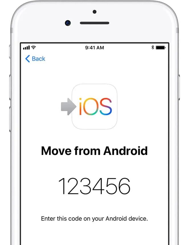 Перенести данные с android на iphone