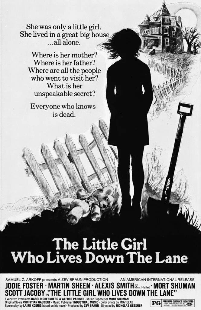 The little he knows the well. Девочка из переулка Постер. Girl who Lives down the Lane 1976. Лейн плакат. Девочка из переулка фильм 1976.
