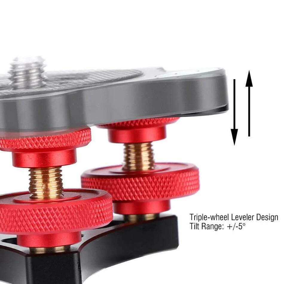 Leveling base. Tripod base wheel. tripod screw 3d model. leveler.