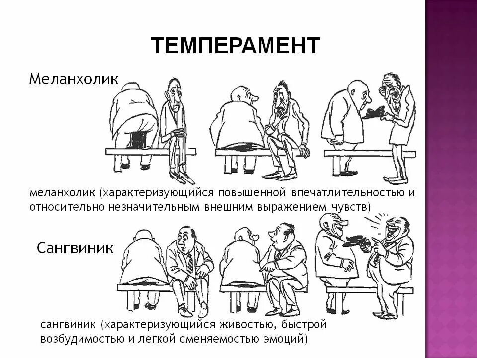 Темперамент человека меланхолик