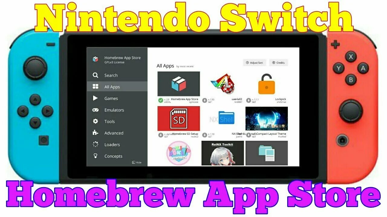 Режимы nintendo switch. Homebrew Nintendo Switch. Switch Homebrew приложения. HB APPSTORE свич. Homebrew Launcher Switch.