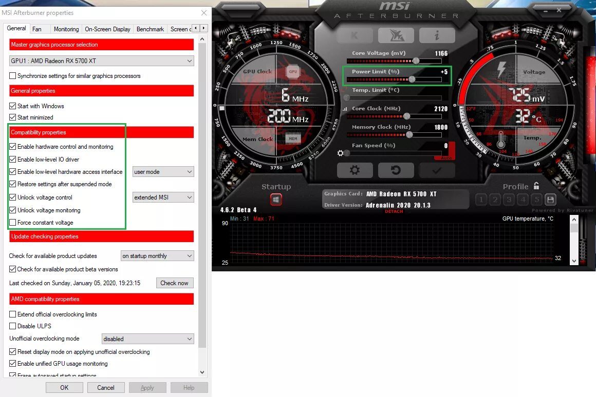 MSI Afterburner версия 4.6.2. Бенчмарк MSI Afterburner. MSI Afterburner скрины. RX 5700 MSI Afterburner. Power limit msi