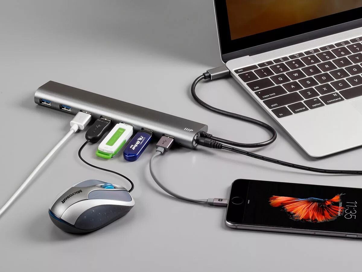 Device 01. USB C Port. Electronic Accessories. USB connect to MACBOOK. Г-образный USB-C хаб.