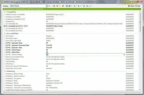 Geforce profile