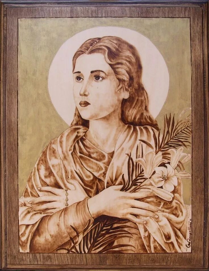 Святая.Maria Goretti. Икона Святая.Maria Goretti.