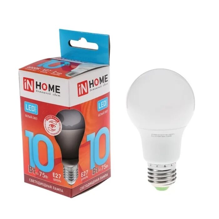 Лампа светодиодная led-шар-vc 8вт 230в е14 4000к нейтр. Панель сд. Inhome 75. 720лм in home. Inhome 75.